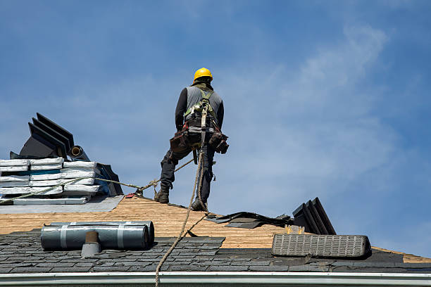 Professional Roofing technician working in Pine Hill, NY